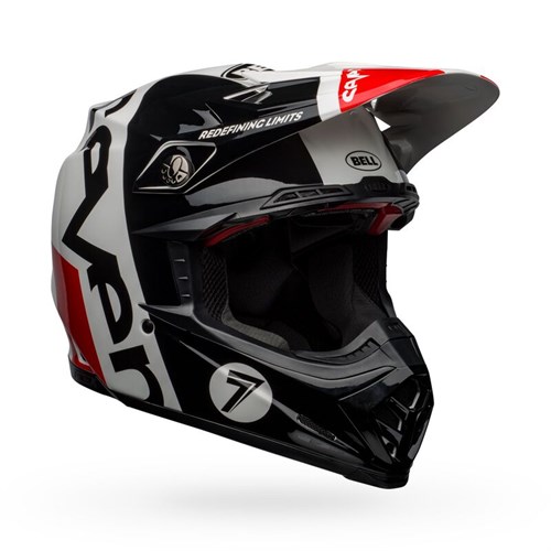Шлем BELL MOTO-9 FLEX SEVEN GALAXY GLOSS BLACK/WHITE/RED - фото 5898